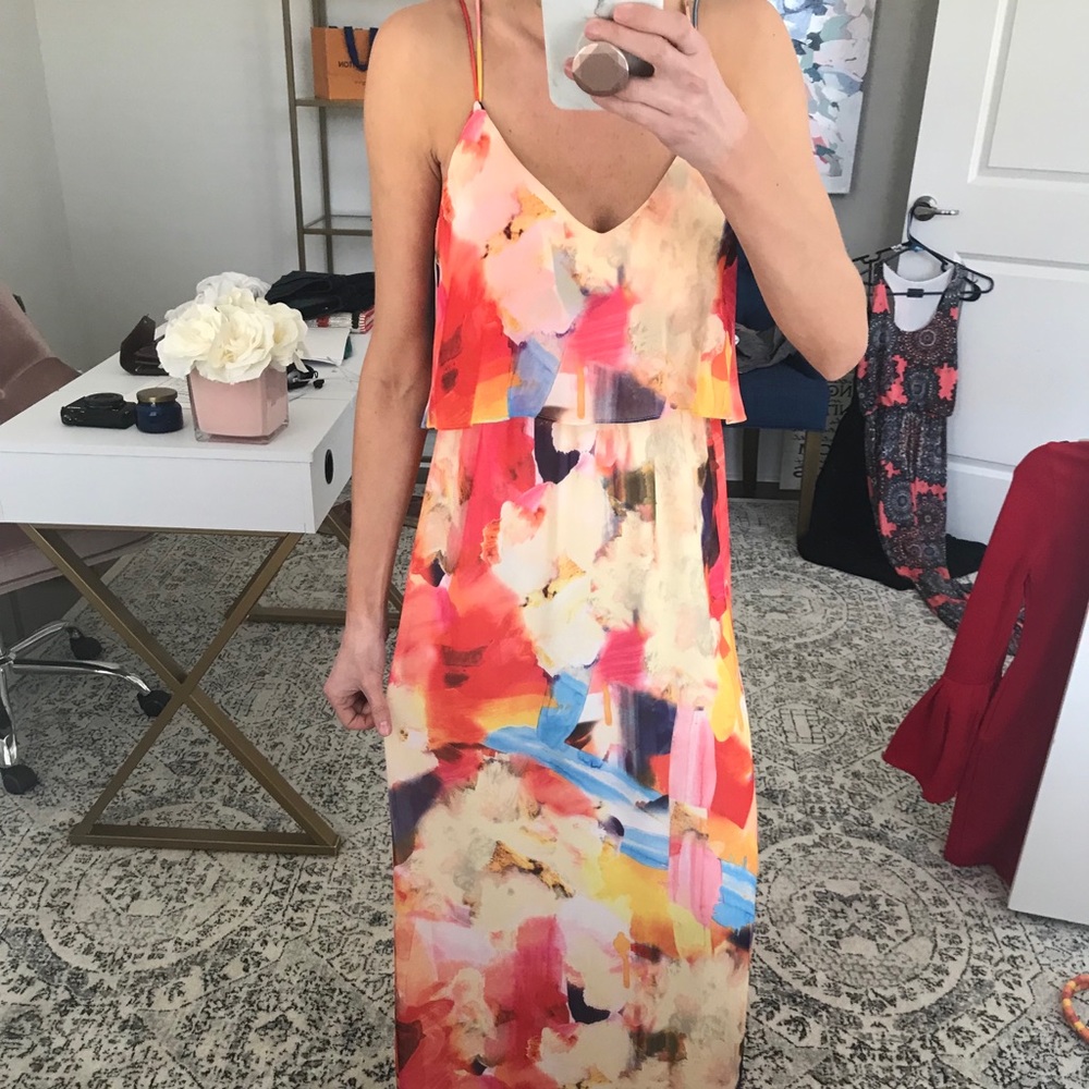 Abstract Print Maxi